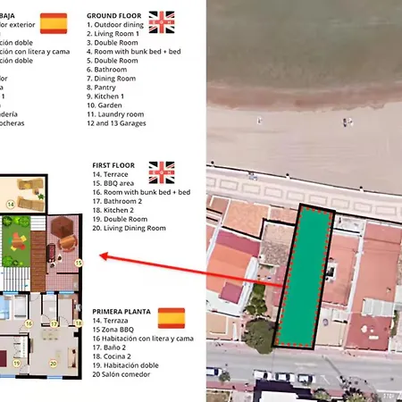 Шале Beachfront House *
